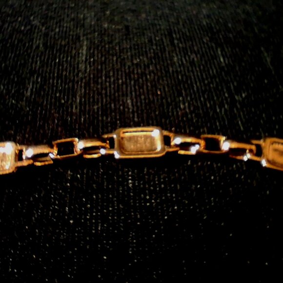 Earring Set Teardrop Filigree Gold-Toned and Two Gold-Toned Bracelets - Picture 6 of 12